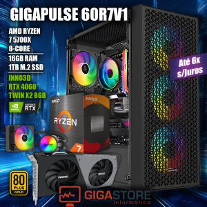 Desktop Gaming RYZEN 7 5700X RTX 4060 16GB RAM 1TB W11